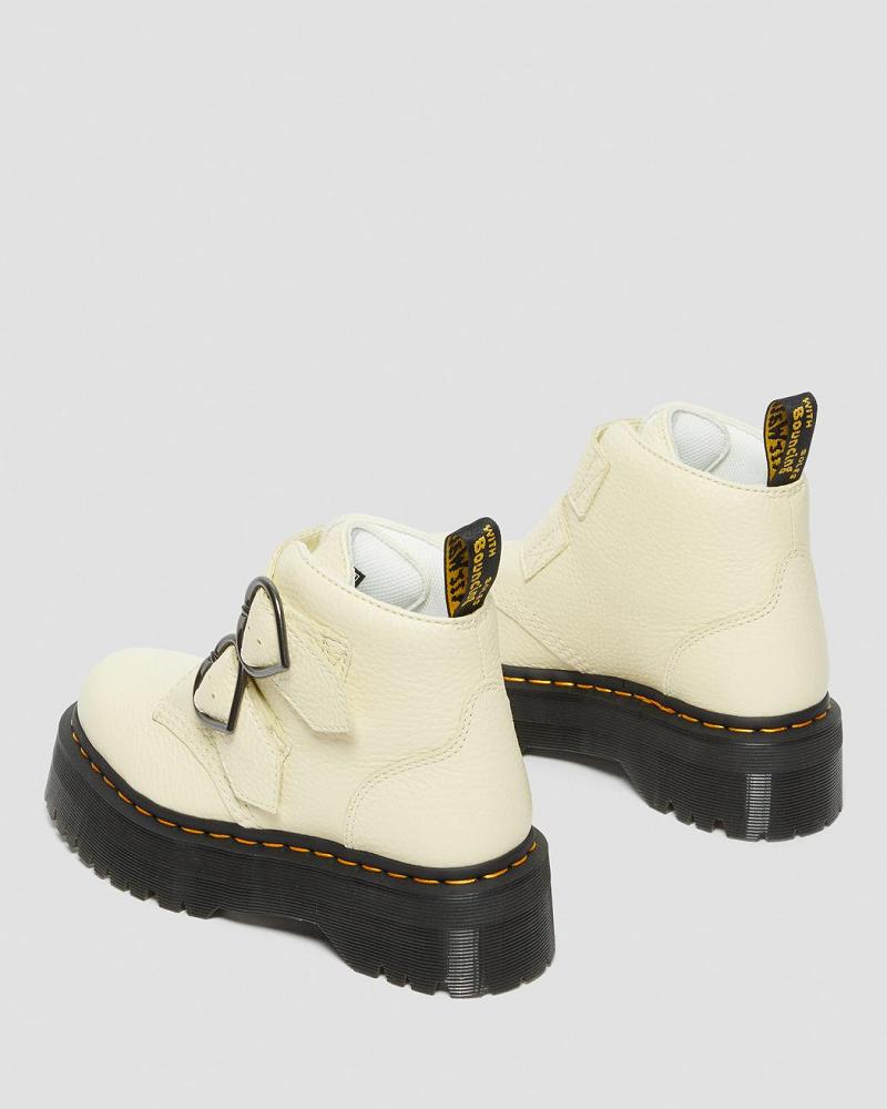 Dr Martens Devon Heart Leren Platform Laarzen Dames Room | NL 545FDN